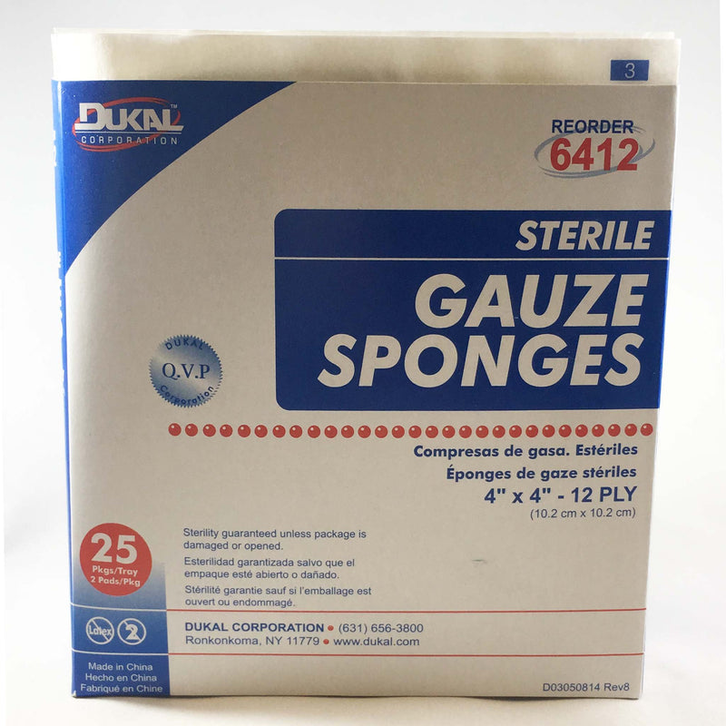 Dukal Gauze Pad (Sterile) 4" x 4"