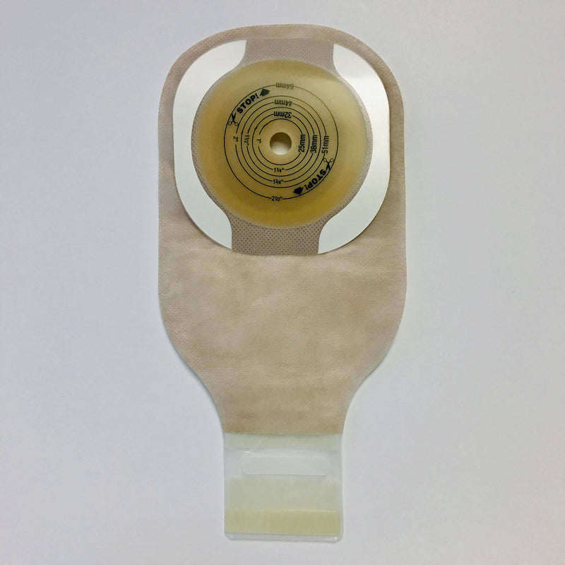 Premier One-Piece Drainable Ostomy Pouch with FlexWear Flat Barrier