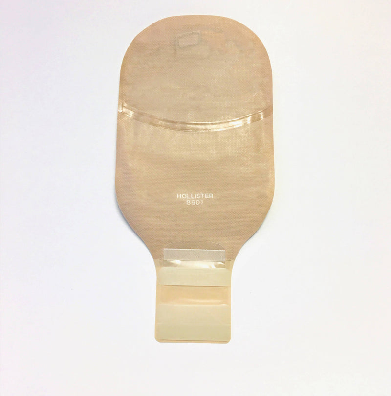 Premier One-Piece Drainable Ostomy Pouch with CeraPlus Flat Barrier (Beige)