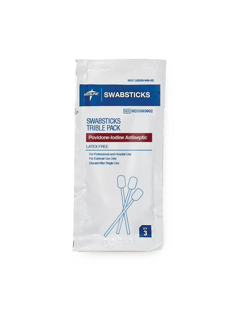 Povidone Iodine Swabsticks ( 3 Swabsticks/ Pack)
