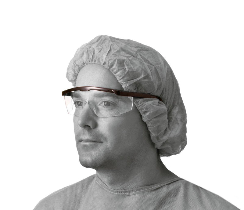 Clear Safety Glasses with Black Frame