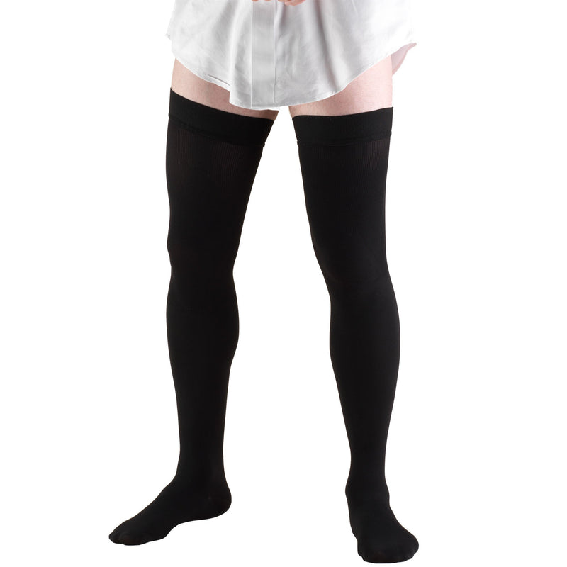 Men's Thigh High Dress Socks, 20-30 mmHg, Black, 1945 Meridian Medical Supply Men's Thigh High Dress Socks, 20-30 mmHg, Black, 1945 Meridian Medical Supply