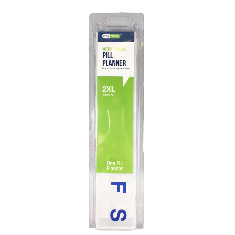 Weekly/ Push Button Pill Box Planner (2XL)
