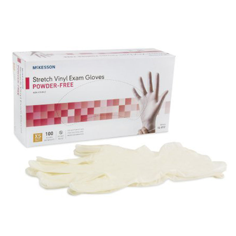 McKesson Stretch Vinyl Exam Gloves (Extra Small)