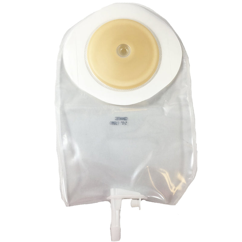 ActiveLife® Convex One-Piece Pre-Cut Urostomy Pouch with Durahesive Skin Barrier with Acrylic Tape Collar (Transparent)