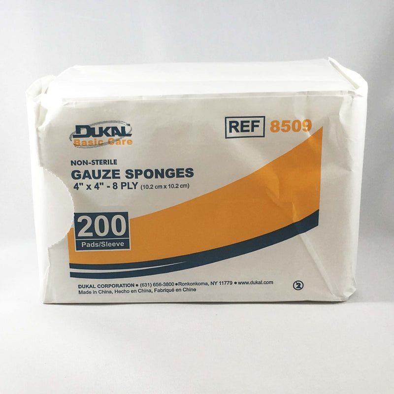 Basic Care Gauze Sponges (Non-Sterile) 4" X 4"