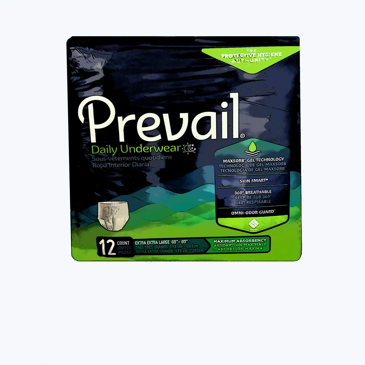 Prevail® Protective Underwear 2XL PV-517-Meridian Medical Supply Inc.