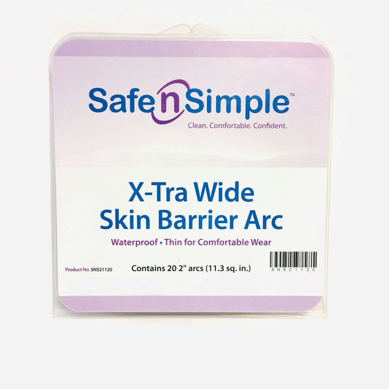 SafenSimple™X-TraWide Skin Barrier Arc Strips