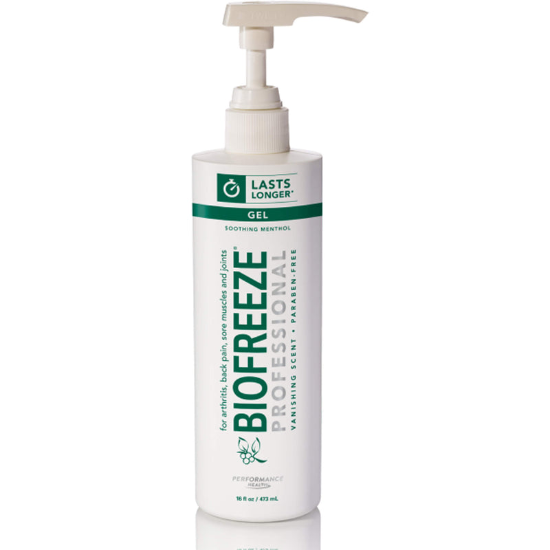 Original Green Biofreeze Professional Pain Relieving Gel, Pump