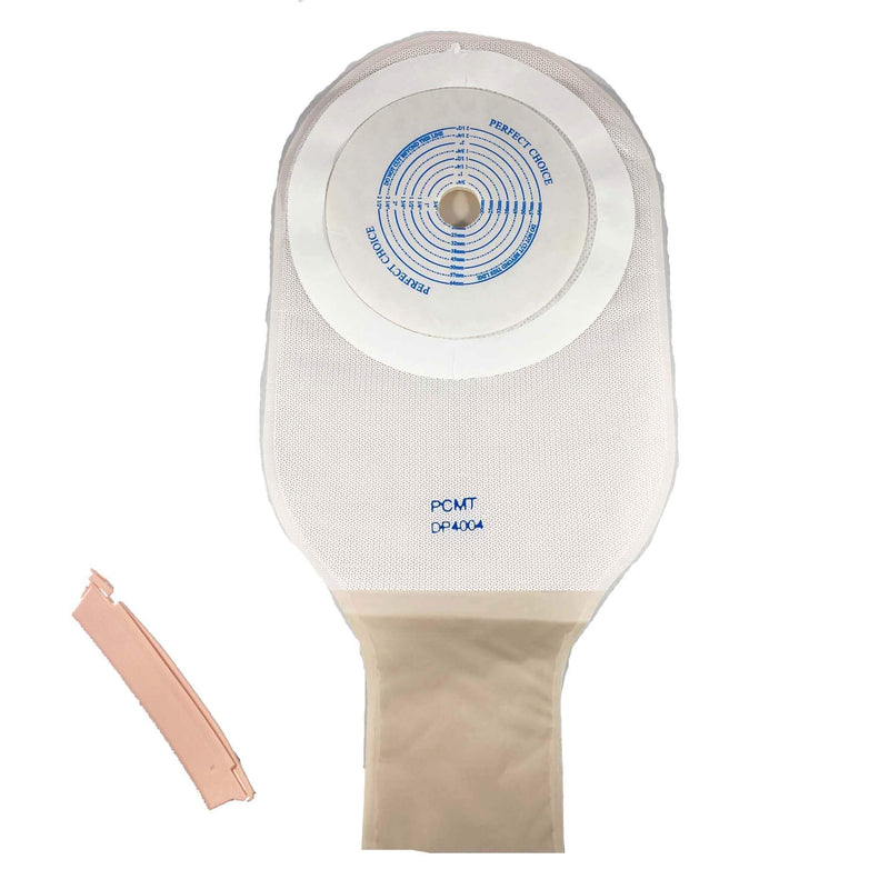 One-Piece Cut-to-Fit Drainable Ostomy Pouch (Beige)
