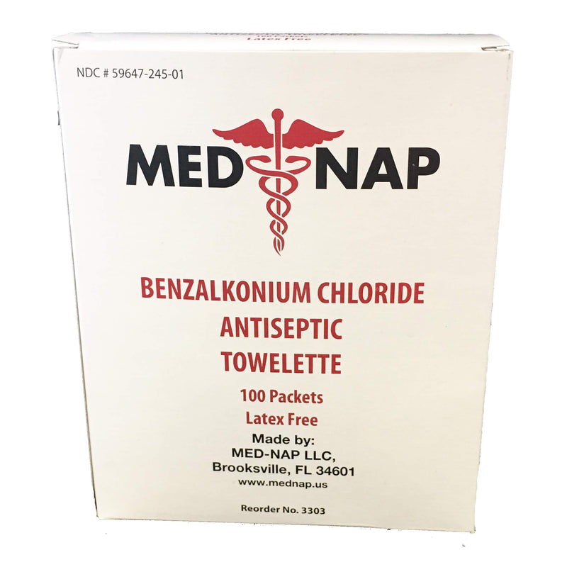 Medline Benzalkonium Chloride Towelettes
