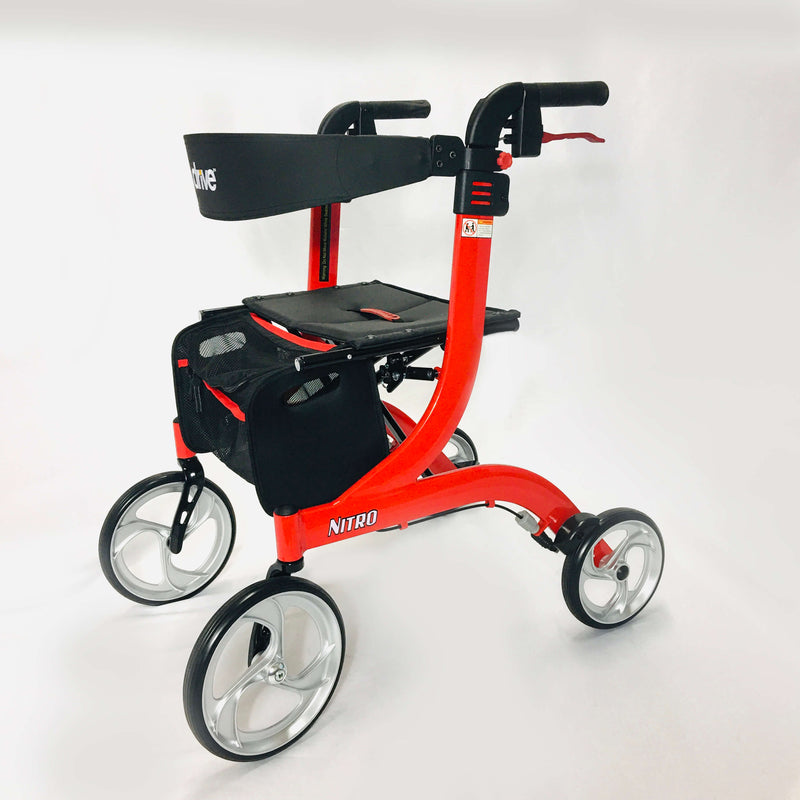 Nitro Aluminum Rollator, 10" Casters by Drive™