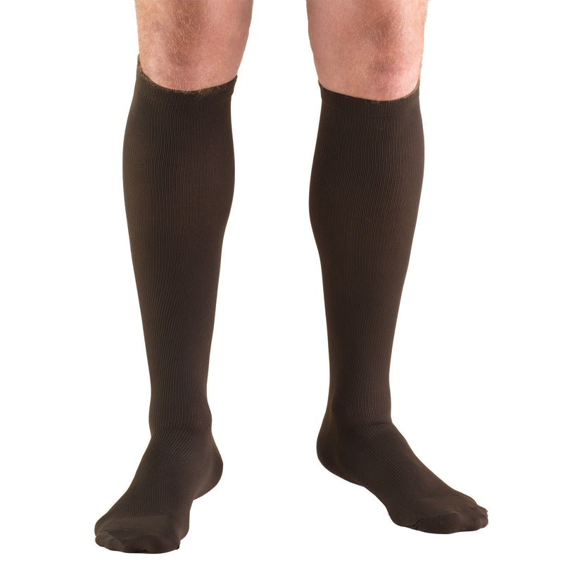 Men's Knee High Compression Socks , 8-15 mmHg, Brown, 1942BN
